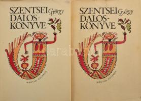 Szentsei György daloskönyve I-II. kötet. Sajtó alá rendezte, az előszót és a jegyzeteket írta: Varga Imre. Bibliotheca Historica. Bp., 1977, Helikon. Hasonmás kiadás. Kiadói papírkötés/kartonált papírkötés, kiadói papír védőborítóban, kopottas állapotban.