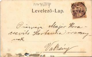 1901 Detta, Ghedu, Deta; Római katolikus templom, Bellavista szálloda, Szent István utca / Catholic ...