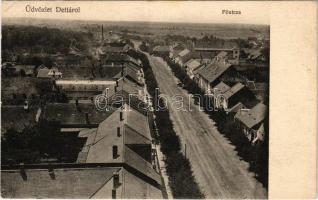 1908 Detta, Ghedu, Deta; Fő utca. Csokány kiadása / main street (EK)