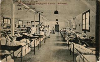 1916 Besztercebánya, Banska Bystrica; Megfigyelő állomás, kórterem, belső / military observation station, ward interior (EB)