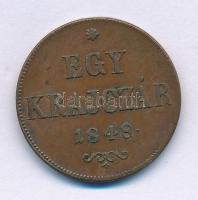1848. 1kr Cu T:XF, patina
Adamo B1