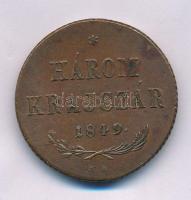 1849NB 3kr Cu T:XF,VF, pici ph. Adamo B2