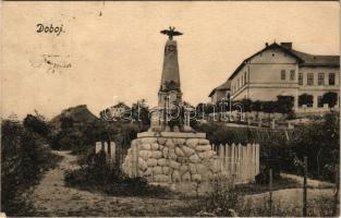 Doboj, Denkmal. Verlag v. Johann Streitz / military heroes monument (Rb)