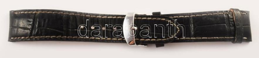 Omega bőr óraszíj, fém csattal, használt