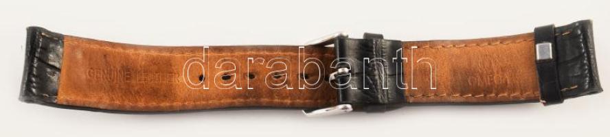 Omega bőr óraszíj, fém csattal, használt