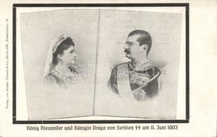 King Alexander and Queen Draga of Serbia