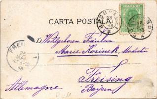 1898 Bucharest, Bukarest, Bucuresti, Bucuresci; Baile Eforie, Biserica Sarindar / bath, church and m...