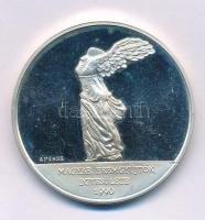 Bognár György (1944-) 1990. "1989. évi XXXI. törvény I. fejezet 1§ Magyarország: Köztársaság. - 1989. október 23. / Magyar Éremgyűjtők Egyesülete" kétoldalas, jelzett Ag emlékérem kapszulában (35,74/0.835/42,5mm) T:AU, (eredetileg PP), ködösödés Adamo BP31