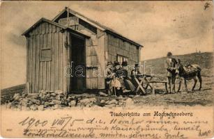 1900 Hochschneeberg, Fischerhütte. Deutsch's Postkarten-Verlag / tourist rest house (EK)