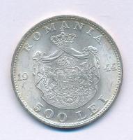 Románia 1944. 500L Ag "I. Mihály" T:AU,XF Romania 1944. 500 Lei Ag "Mihai I" C:AU,XF Krause KM#65