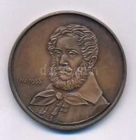 Fritz Mihály (1947-) 1988. "Kossuth Lajos / 75 éves a Debreceni Kossuth Lajos Tudományegyetem" kétoldalas bronz emlékérem (42,5mm) T:AU