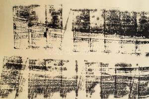 Vinkler László (1912-1980): Szeriális kompozíció, 1969. Tus, papír. Jelezve jobbra lent. Feltekerve,...