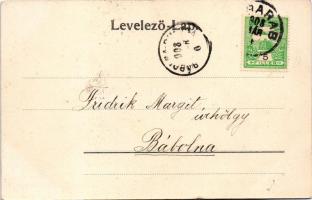 1908 Fogaras, Fagaras; Apafi utca. D. Thierfeld kiadása / street (gyűrődés / crease)