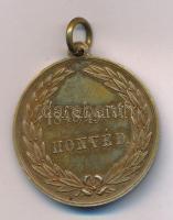 1893. "1849/49-iki HONVÉD / BUDAVÁR BEVÉTELE 1849. május 21. - Ennek emlékéül emelt szobor leleplezése 1893. május 21." kétoldalas, aranyozott bronz emlékérem mellszalag nélkül (34mm) T:XF, aranyozás kopás