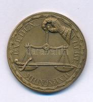 1921. "A Magyar Numizmatikai Társulat húsz éves / A Béke harmadik évében" kétoldalas bronz...