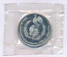 Szovjetunió 1986. 1R Cu-Ni "A béke nemzetközi éve" lezárt fóliatokban T:PP
Soviet Union 1...