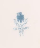 Hollóházi Jurcsák László által tervezett hamuzó és fedeles edény, jelzett, hibátlan