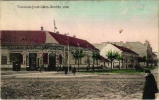 Temesvár, Timisoara; Józsefváros, Bonnáz utca, Iosef Titus Paulansky üzlete. Kugel Károly fényképész / Iosefin, street, shop (fl)