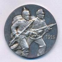 Német Birodalom 1915. "Linsingen-i Alexander tábornok / A német és az osztrák-magyar csapatok egyesülése" kétoldalas, peremén jelzett Ag emlékérem, a keleti fronton az orosz erők ellen vívott győztes hadjáratok emlékére verték. Szign.: "Fr EUa" (17,79g/0.800/34,5mm) T:AU,XF German Empire 1915. "General Alexander von Linsingen / Merger of German and Austro-Hungarian troops" two-sided Ag commemorative medallion, hallmarked at the edge. Minted for the victorius campaigns in the east against the Russian forces. Sign.: "Fr EUa" (17,79g/0.800/34,5mm) C:AU,XF