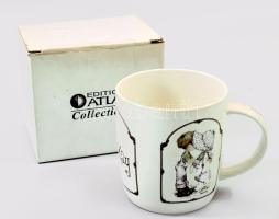 Sarah Key által tervezett bögre, hibátlan, m: 9,5 cm