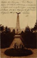 1903 Fehéregyháza, Albesti; Segesvári csata honvéd emlékműve, Petőfi sírja / 1848-49 Heroes' monument of the Sighisoara Battle, obelisk