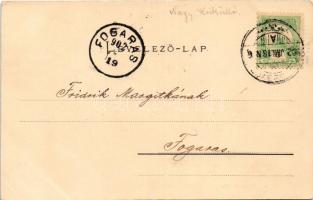 1902 Segesvár, Schässburg, Sighisoara; Czinöntő (cinöntő) torony, látkép / tower, general view (EK)