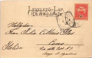 1904 Resicabánya, Resica, Resicza, Resita; Igazgatósági épület. Braumüller L. kiadása / Directions-G...