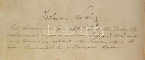 1887 Békássy István (1863-19321) Vas vármegye aljegyzője, majd főispánja államtudományi doktori okle...