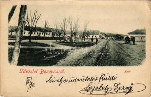 Bozovics, Bozovici; Fő tér, Alexander C. Brank. üzlete / main square, shop (EB)