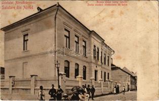 Abrudbánya, Abrud; Román elemi leányiskola. Radó Boldizsár felvétele és kiadása / Scola romana elementare de fetite / Romanian girls' school (EB)