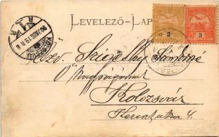 1903 Szászsebes, Mühlbach, Sebesul Sasesc, Sebes; Görög utca Josef Glaser üzletével / Griechengasse ...