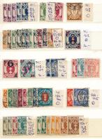 1921 Összeállítás Mi 79-216 értékekből, közepes berakólapon