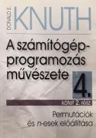 Donald E. Knuth: A számítógép programozás művészete 4. kötet 2. rész. Kovács Margit egyetemi tanár tiszteletpéldánya. Bp., 2008. Kiadói papírkötés, jó állapotban.