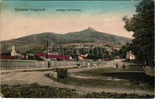 1915 Világos, Siria; Országút várrommal. Beamter Ödön kiadása / road, castle ruins (EK)