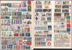 NSZK 412 db bélyeg sorokkal is, 2 db A/4-es berakólapon