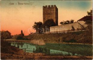 1923 Csák, Csákova, Ciacova; Római torony / Roman tower (EK)