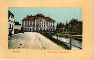Fogaras, Fagaras; M. kir. állami főgimnázium. Thierfeld Dávid kiadása / grammar school (EK)