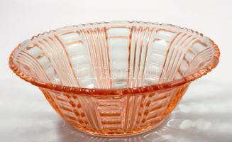 Barackszínű kínáló, d: 23 cm, m: 8 cm