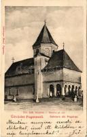 1902 Fogaras, Fagaras; Görögkatolikus templom. Szinberger Manó kiadása / Biserica gr. cat. / Greek Catholic church (r)