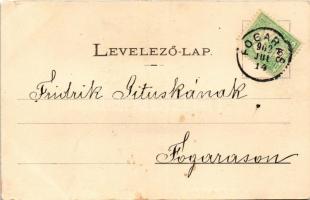 1902 Fogaras, Fagaras; Görögkatolikus templom. Szinberger Manó kiadása / Biserica gr. cat. / Greek C...