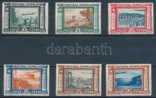 Olaszország 1933 Zeppelin sor Mi 439-444 (Mi EUR 190.-)