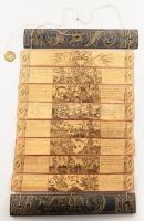 Tibeti lontar, pálmalevél, 37x24 cm