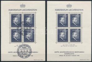 Liechtenstein 1938 2 db kisív Mi 170 (Mi EUR 120.-)