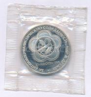 Szovjetunió 1985. 1R Cu-Ni "12. Világifjúsági Találkozó Moszkvában" lezárt fóliatokban T:P...