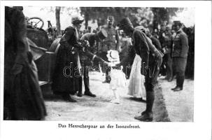 Das Herrscherpaar an der Isonzofront / Az uralkodópár (IV. Károly és Zita) az Isonzófronton / WWI Austro-Hungarian K.u.K. military, Charles I of Austria and Zita of Bourbon-Parma visiting the troops of Isonzo front