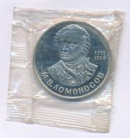 Szovjetunió 1986. 1R Cu-Ni "Lomonosov születésének 275. évfordulója" lezárt fóliatokban T:...