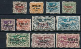 Németország Német népszavazási területek - Felső-Szilézia 1921 Mi 30-40 (Mi EUR 150.-)