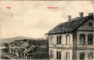 Piski, Simeria; Honvéd utca. Zeidner Gusztáv kiadása / street view (EK)