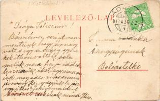 1912 Ádámos, Adamus; villa, nyaraló. Weinwurm Antal kiadása / villa. Art Nouveau, floral (EK)