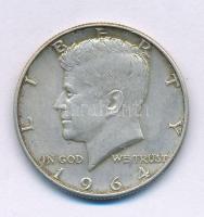 Amerikai Egyesült Államok 1964. 1/2$ Ag "Kennedy" T:AU,XF patina USA 1964. 1/2 Dollar Ag "Kennedy" C:AU,XF patina Krause KM#202